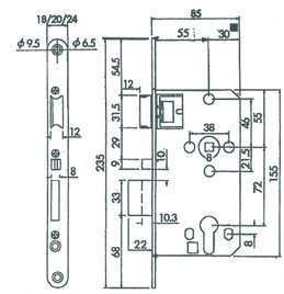 Korridorschloss 271 P "Gladius" 