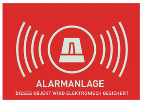 ABUS Warnaufkleber Alarm AU074052A