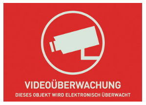 ABUS Warnaufkleber Videoüberwachung AU074052V