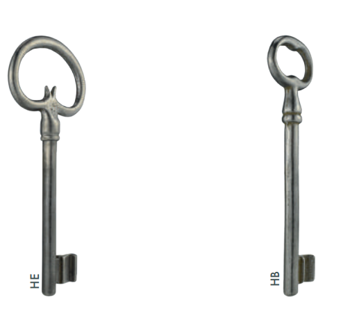 Zierschlüssel für Kastenschlösser,mit Eisenreide / Bever
