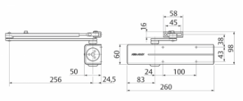 Gestängetürschließer ASSA DC200 / DC300