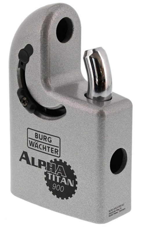 Burg Wächter Vorhangschloss 900 Alpha Titan