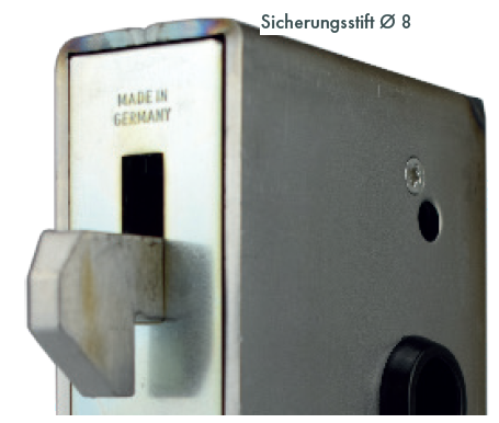 400401 PS2, Spezialschloss für Schiebetore mit verriegelbarer Hakenfalle