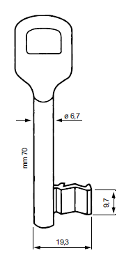 Wilka Buntbartschlüssel System 1W-... - Wilka